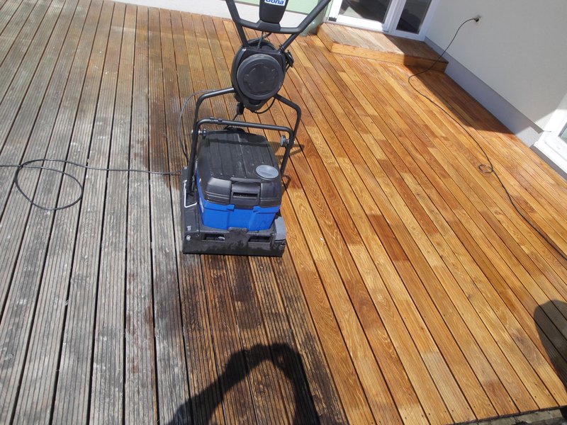 Čistenie Agátovej terasy - Decking Oil Naturál