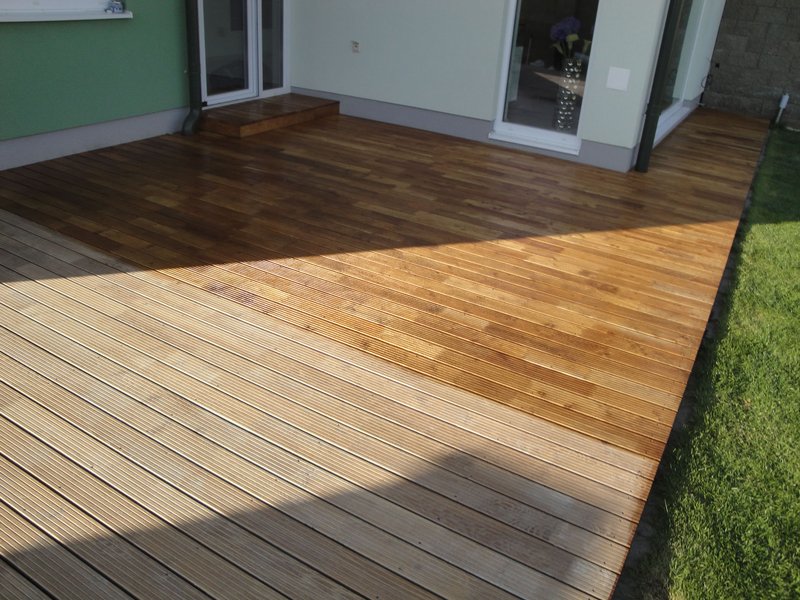 Čistenie Agátovej terasy - Decking Oil Naturál