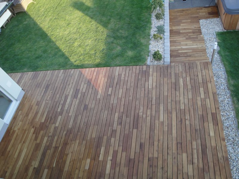 Čistenie Agátovej terasy - Decking Oil Naturál