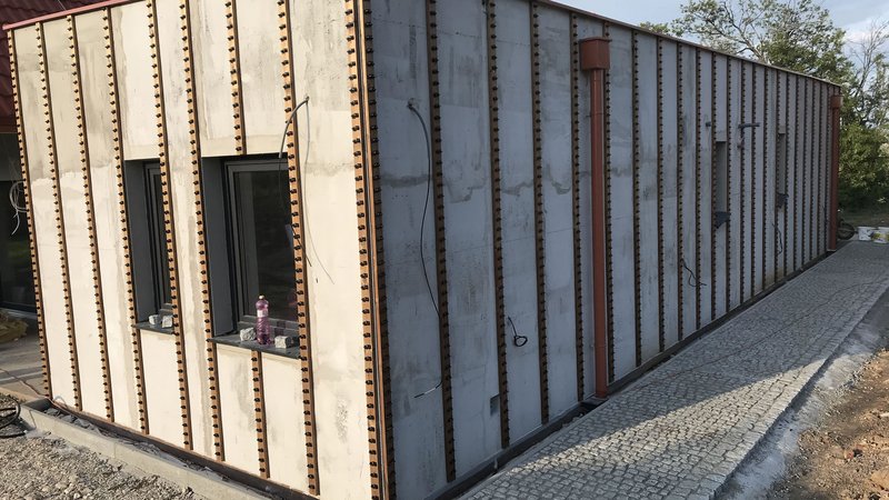 Drevená fasáda – Termo Borovica prevedenie Rombus