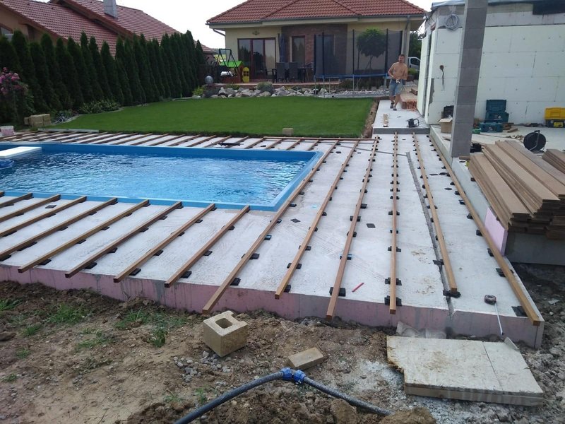 Drevená terasa IPE - montáž na skrutky zhora