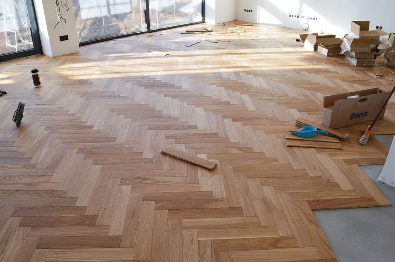 Drevené parkety vzor ukladania Stromček (Herringbone)