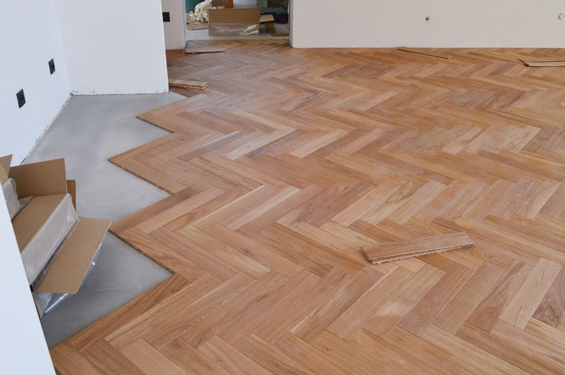 Drevené parkety vzor ukladania Stromček (Herringbone)