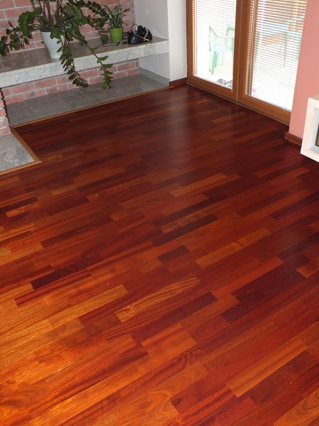 Exotická drevená podlaha Jatoba, 3 Lamela, LAK