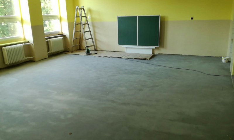 Montáž novej drevenej podlahy – do školskej triedy