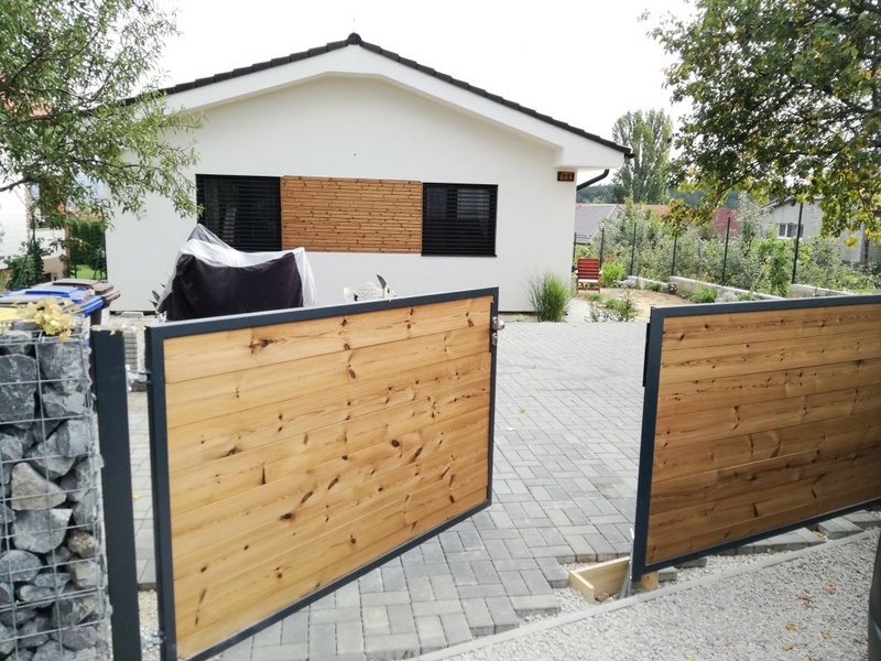 Plotové výplne a obklad fasády z termo dreva
