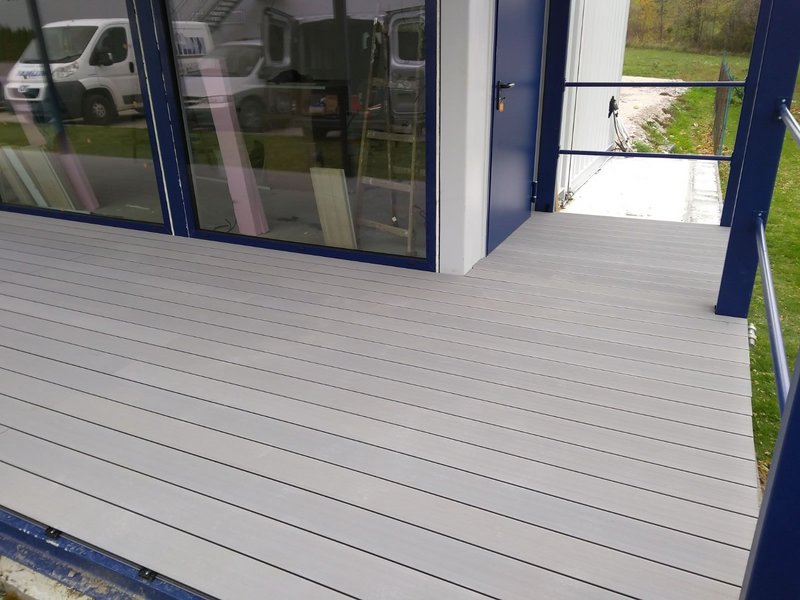 Terasa Twinson drevo-plast - dekór 509 šedá (dutý profil)