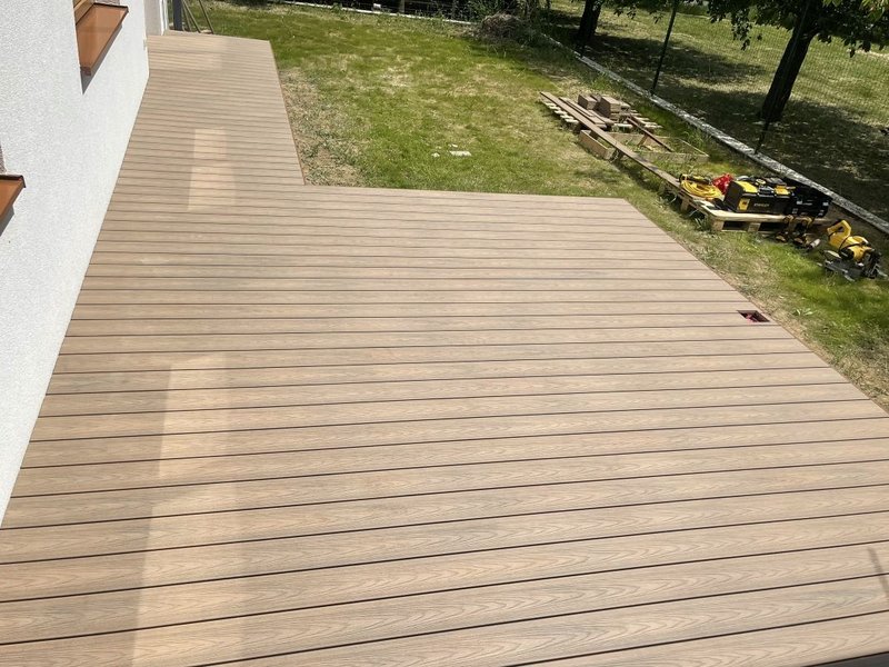 Terasové dosky plný profil NATUR PLUS farba Teak