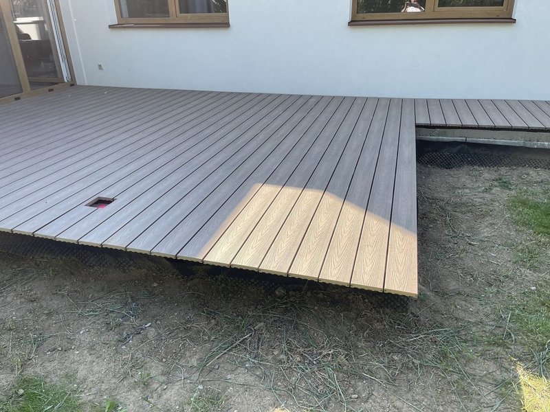 Terasové dosky plný profil NATUR PLUS farba Teak